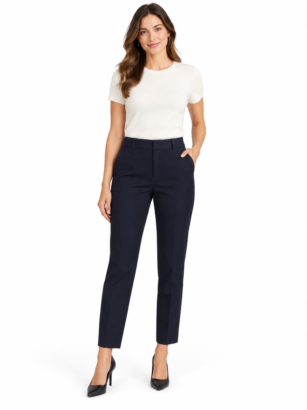 Loft Marisa skinny dress pants navy size 10 - 1134